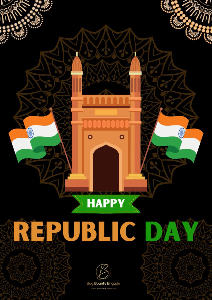 🇮🇳 Bug Bounty Brigade extends heartfelt wishes to our incredible community on Republic Day! On this proud occasion, let's celebrate the spirit of unity, diversity, and the resilience that makes our nation and community strong. Happy Republic Day to Bug Bounty Brigade Community
🇮🇳