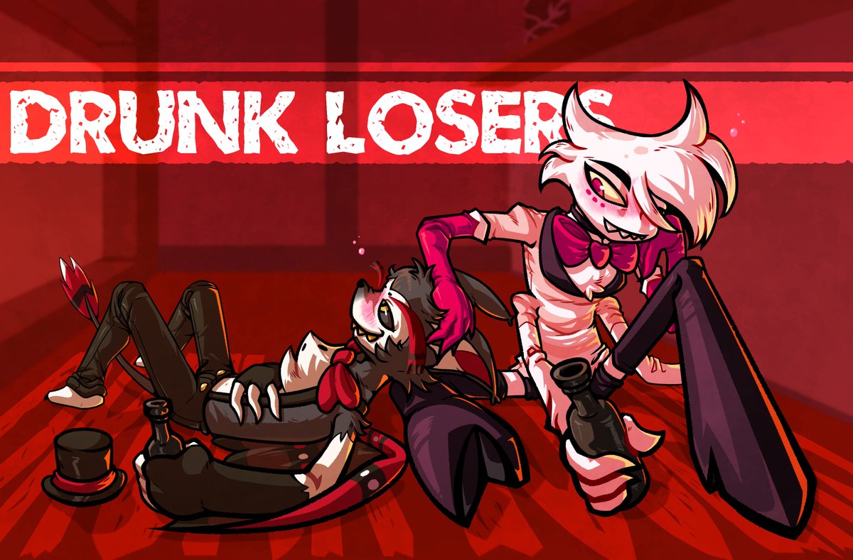 Classic_Artview's tweet photo. Drunk Losers

#fanart #HazbinHotelHusk #angeldusthazbinhotel #huskerdust #illustration #HazbinHotel #HelluvaBoss https://t.co/KYohWfFTLt