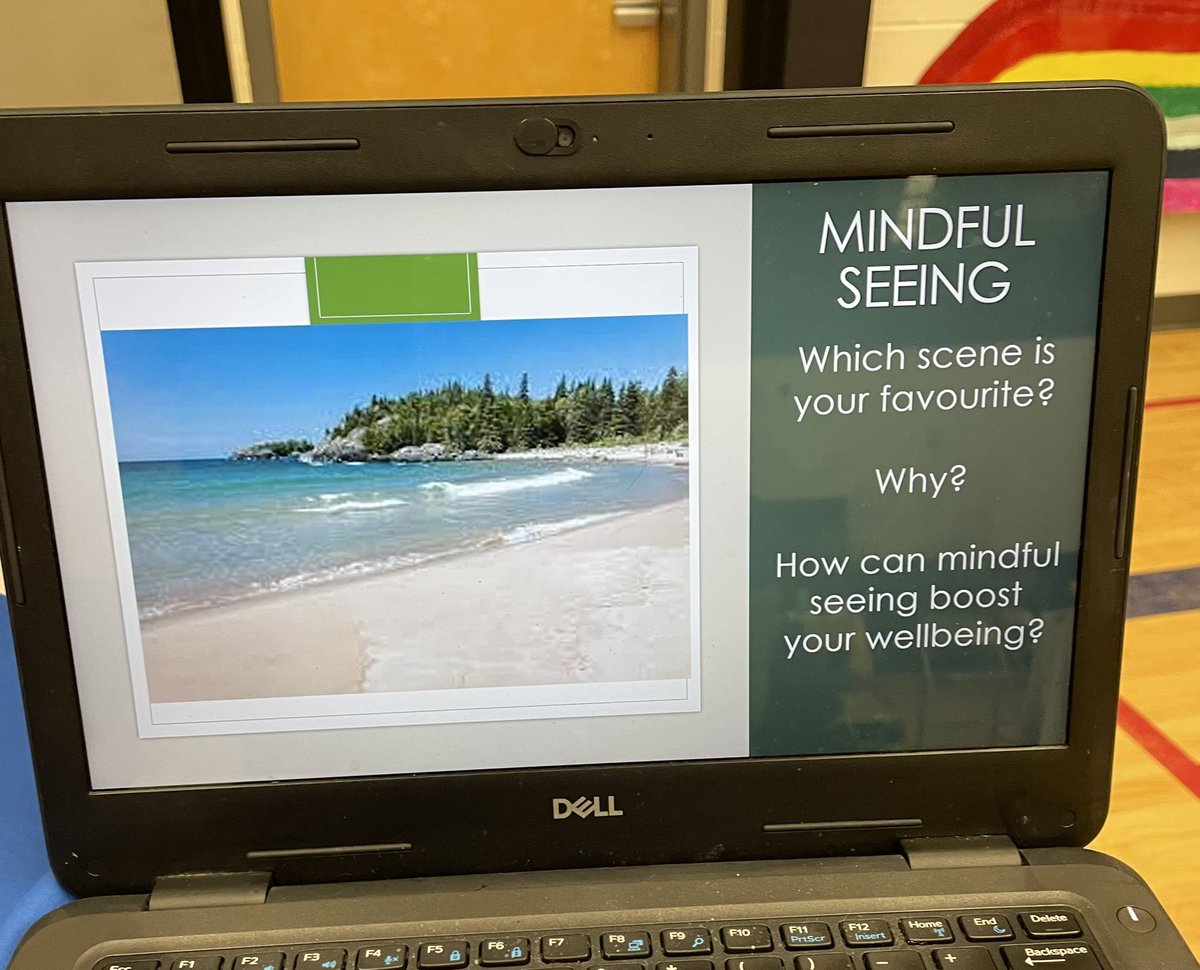 Wonderful day talking wellness with students @lclightmilton Bell Let’s Talk event! Thanks for the invite @HeidiSydor! Fun with @MindUP mindfulness activities! #Grateful