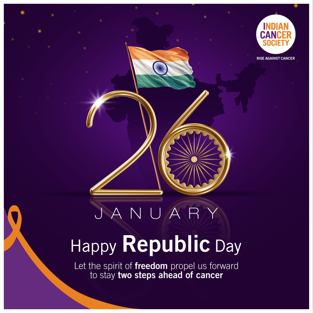 In the journey against cancer, let's stride forward by doing regular check ups to stay two steps ahead of cancer. #ICS #Awareness #cancer #riseagainstcancer #cancercare #RepublicDay #RepublicDay2024 #26january