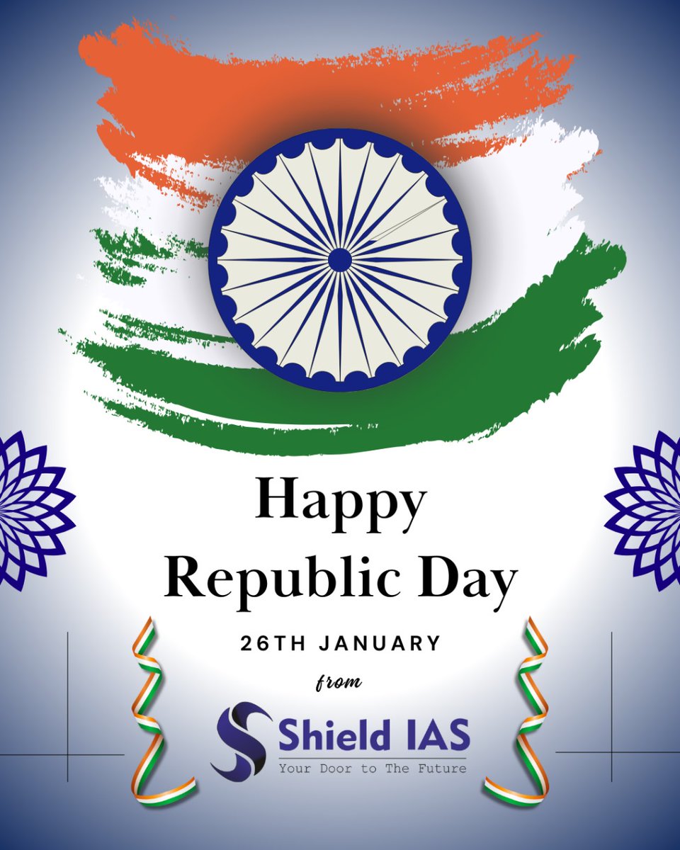 Happy Republic Day 
#upscprelims2024  #iasprelimsstrategy 
 #UPSCPrelimsSyllabus #IASPrelims
#CurrentAffairs #PreviousYearPapers
#Prelims2024
#upacmotivation
#IAS_ऑफिसर्स
#DailySports
#Motivation
#SSC #IAS
#ResultUpdate