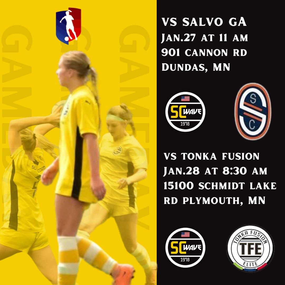 Excited to be on the road for our games this weekend against 2 very talented teams. Saturday against <a href="/SalvoSoccer/">Salvo Soccer Club</a> and Sunday against <a href="/TonkaFusionMN/">Tonka Fusion Elite | #65Strong</a>. 
<a href="/IanBennett26/">Ian Bennett</a> <a href="/GopherSoccer/">Minnesota Soccer</a> <a href="/TommieWSoccer/">St. Thomas Women's Soccer</a> @SCSUHUSKIES_SOC <a href="/MinnStSoccer/">Minnesota State Soccer</a>