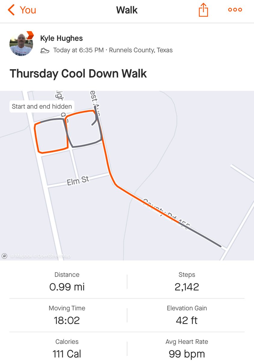UPSKLH's tweet photo. Definitely feeling better but still not 100%. Ran for time tonight not a set distance 1 hour & got 6.65 miles. Good mile cool down walk. Run the Alamo half marathon in a month. #CatholicRunner #GotOutTheDoor #GetOutside #GetActive #Running #LivinTheGoodLife https://t.co/S5oYuNEXwB