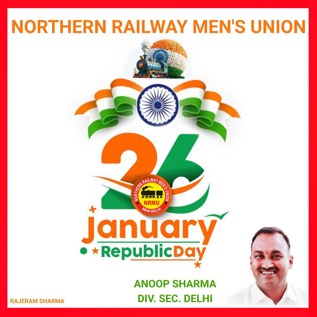 SharmaRajeram's tweet photo. Happy Republic Day
@AIRF_DELHI @airfindia @AIRF_COMMS @ShivaGopalMish1 @AnoopNrmu @NRMUDelhiSocial @venupnair_nrmu @Hqnrmu09 @NrmuPune @SharmaRajeram #RepublicDay2024 https://t.co/NwCLKYN2uW