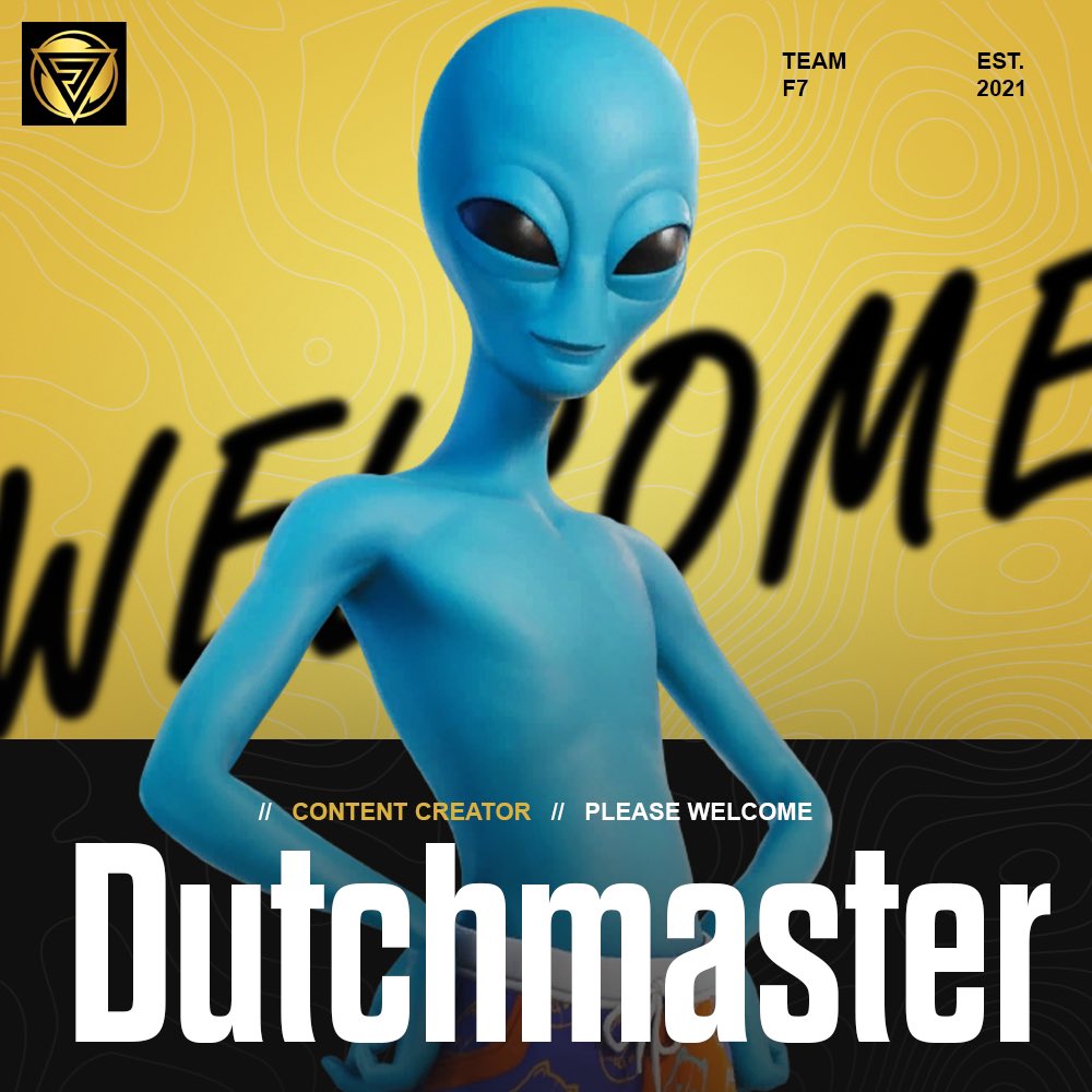 Welcome to Team F7 @DutchmasterFB ✍️ Everyone give a warm welcome to our newest Content Creator 💪🏼 #TeamF7