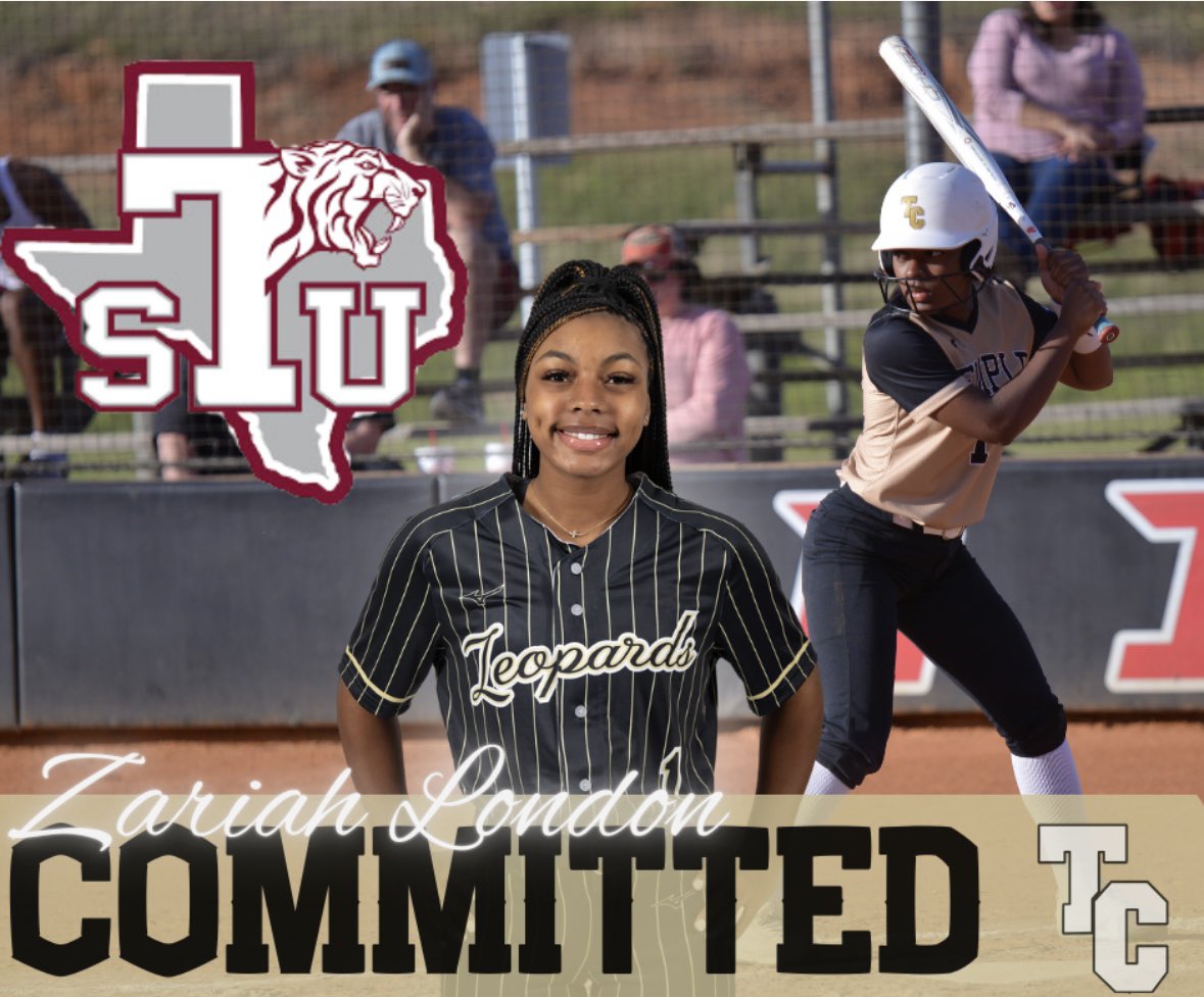 COMMITTED! Congrats <a href="/LondonZariah/">Zariah London</a> <a href="/TXSO_Softball/">TSU Lady Tigers Softball</a> 
#YahLeps