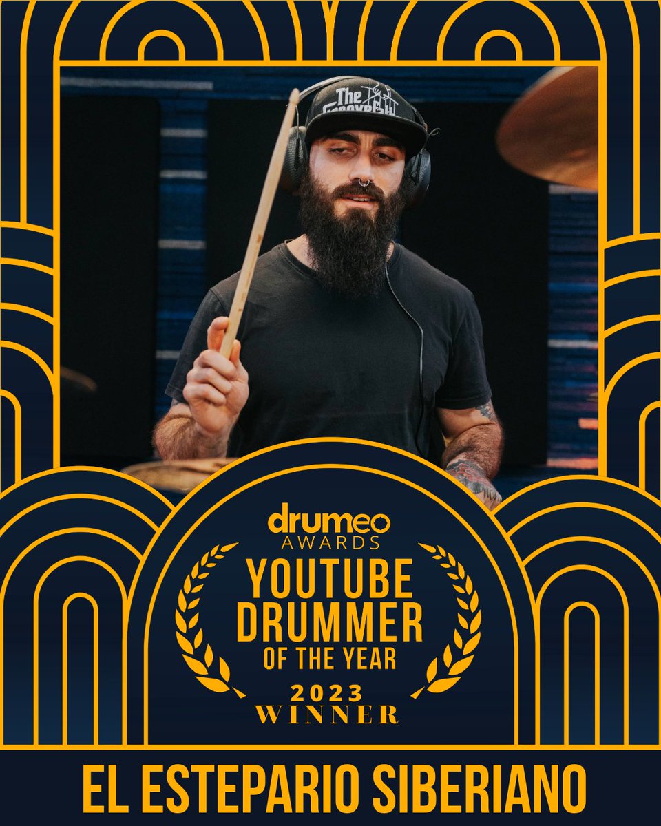 And the winner for YouTube Drummer Of The Year is…🏆⚡️

Congratulations, @EsteparioDrums! 🥁✨

#DrumeoAwards #YouTubeDrummer #TeamDrumeo
@meinlcymbals @DrumsVarus @remopercussion @MeinlStickBrush