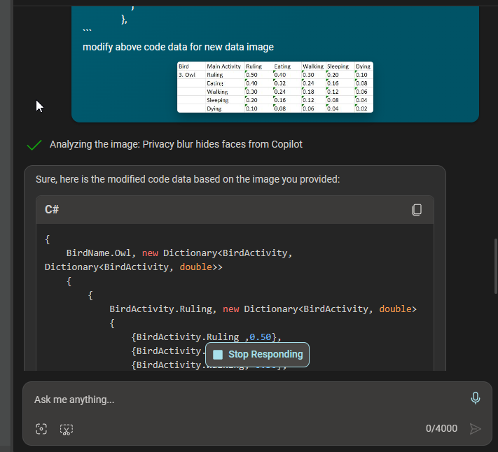 Bing AI helps to code VedAstro's new feature "Pancha Pakshi"