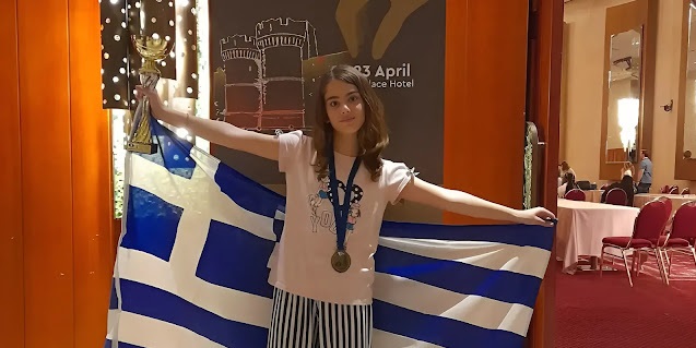 greekcitytimes's tweet photo. 11-year-old Evaggelia Siskou is world champion in chess! https://t.co/O7MDR11MNd https://t.co/sM98oPpTGf