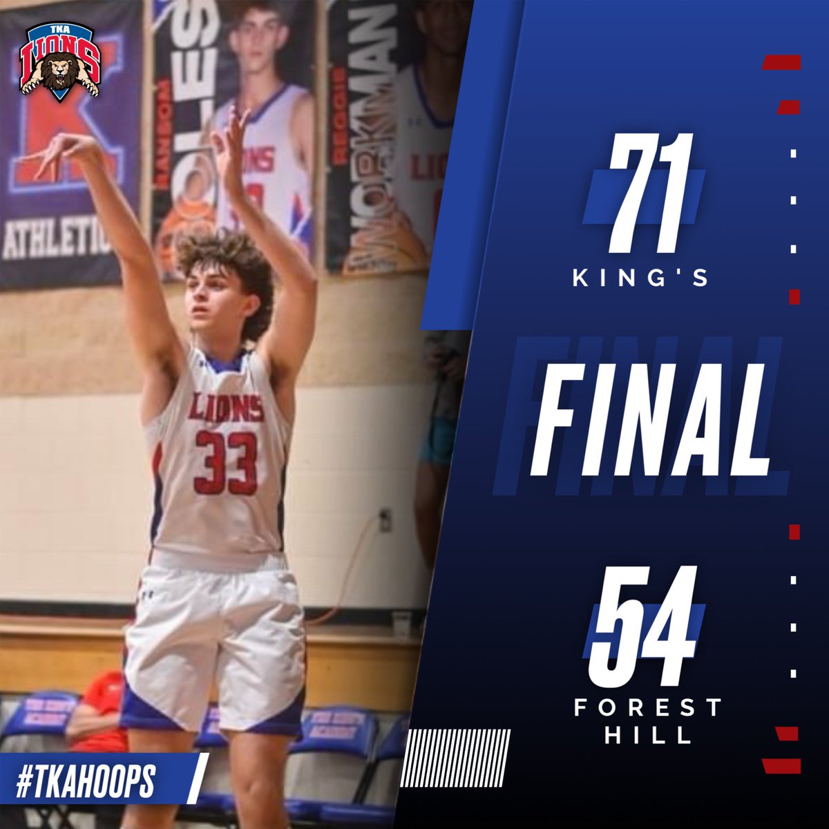 The Lions get back in the win column with a big victory over Forest Hill! Ransom Soles hit nine threes and scored 27 points. Javian Jones added 16. We are 16-6 overall. #tkahoops 🏀

<a href="/TKAWPB/">The King's Academy</a> <a href="/pbphighschools/">Post on High Schools</a> <a href="/PBCBBallForum/">#PBCHOOPS</a> <a href="/ESPNWestPalm/">ESPN WEST PALM (106.3 FM)</a>