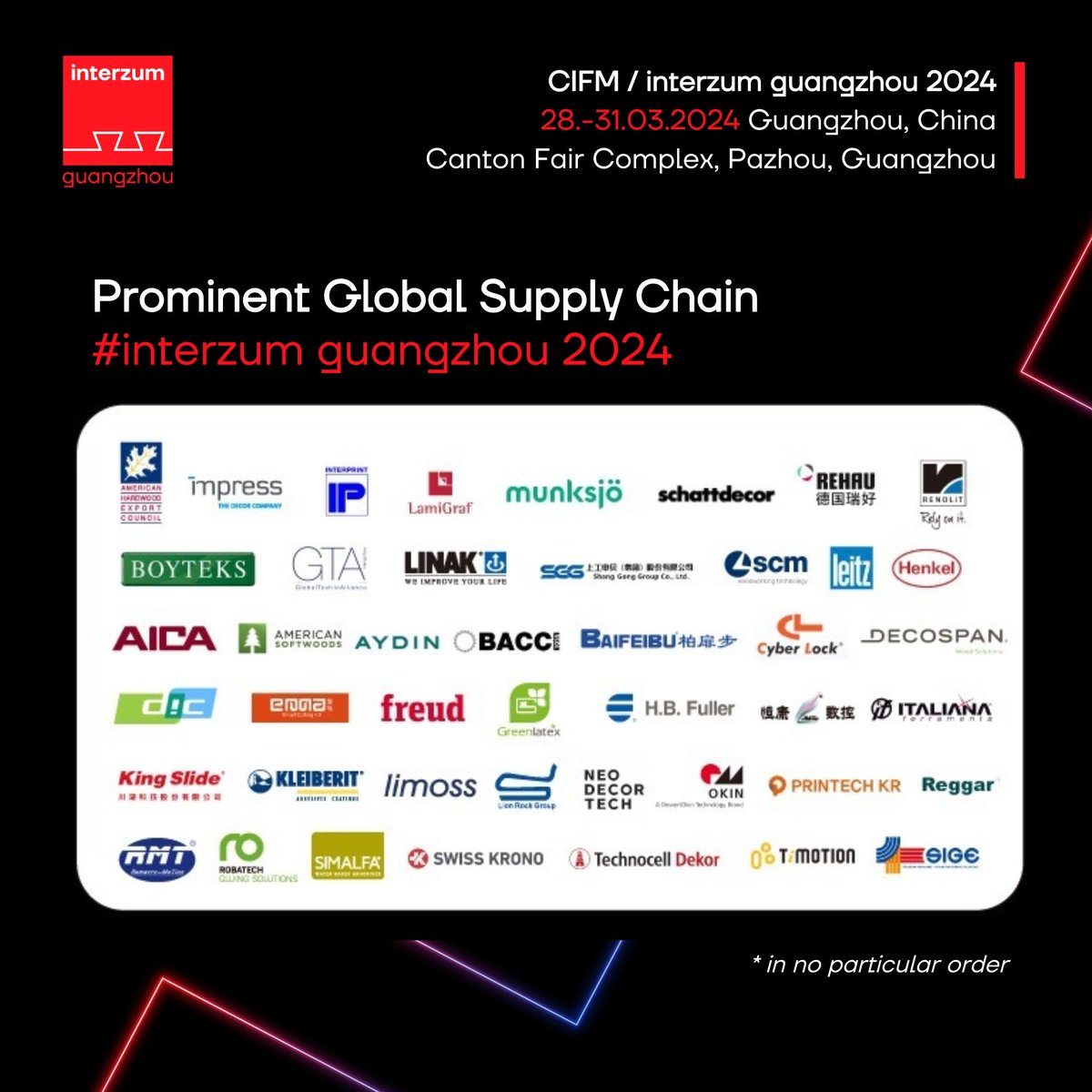 'Surpass' is the motto of this year's exhibition.

With over 220 prominent global brands, CIFM / interzum guangzhou 2024 aims to create a strong global network that covers the entire supply chain.
#interzumguangzhou #China #Guangzhou