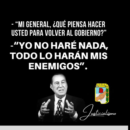 Un loco dijo: "Los voy a fundir a todos "
Y un genio dijo:
#Peron