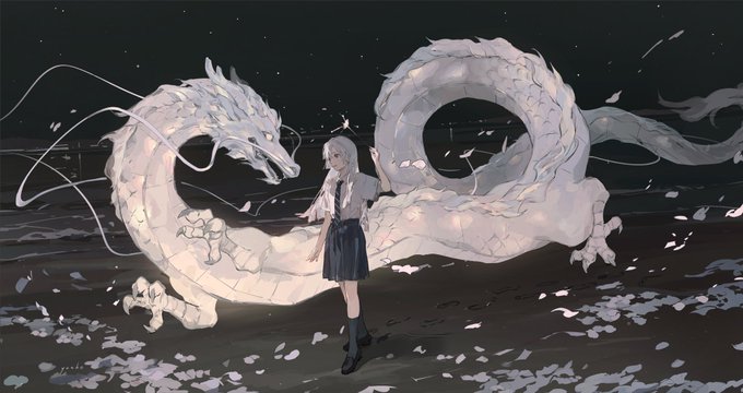 「ドラゴン 白髪」のTwitter画像/イラスト(新着)