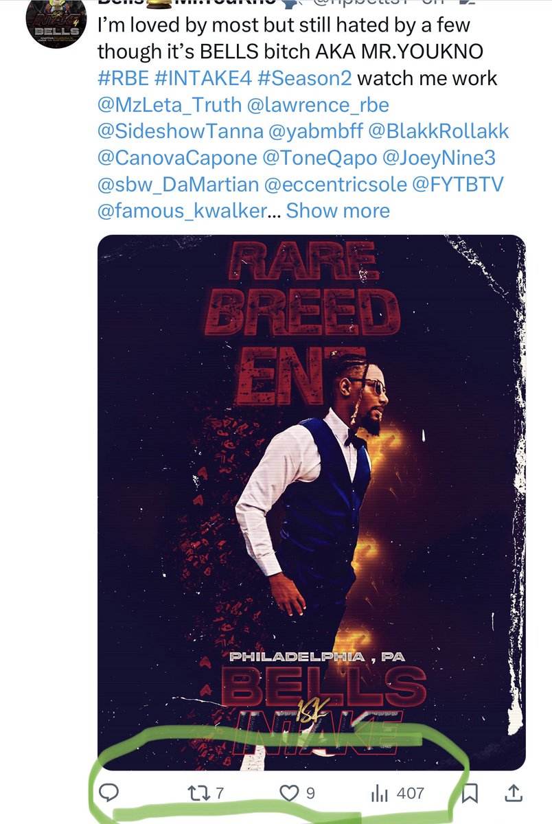 J_Got_Skillz's tweet image. Man @npbells1 this shit is pitiful… This is how much ppl DONT CARE about wht you got going on… You’re engagement is trash af and THTS why @MzLeta_Truth done sent you my way to die! This shit is horrendous… An atrocity… ABSOLUTELY DIABOLICAL!! #JSkillzVsBells #RBE #IntakeOva