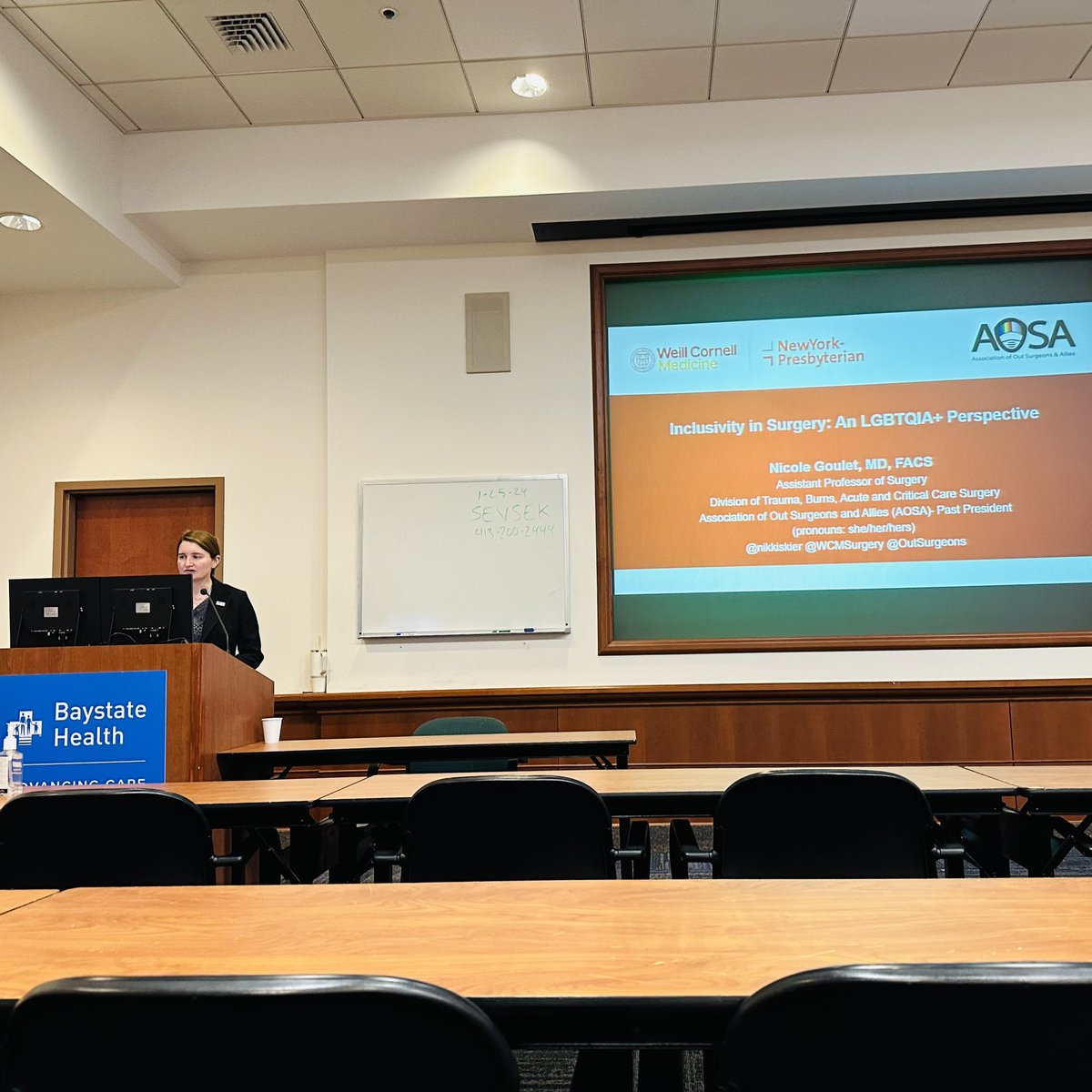 KKramerMD's tweet photo. Awesome grand rounds this morning by @nikkiskier! @outsurgeons @WCMSurgery @baystate_health https://t.co/JvVanlkqxs
