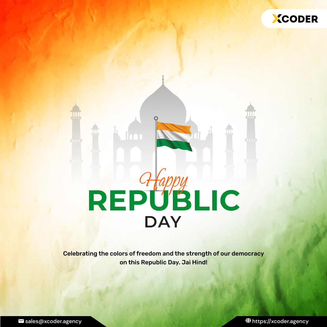 Xcoder_agency's tweet image. Celebrating the spirit of unity on #RepublicDay, a day that signifies India's rich diversity and strength. Let's cherish the values of democracy and freedom that bind us together as a nation.
#JaiHind #RepublicDay2024