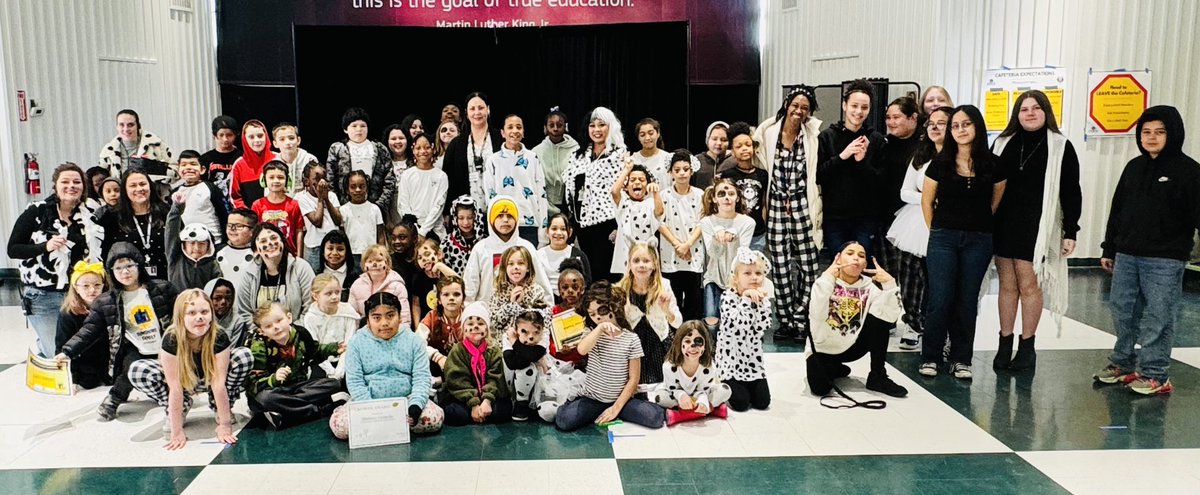 CCCS_School's tweet image. Celebrating 101 days of school with @Disney ‘s Dalmatian theme. Principal Cruella Deville (@PrincipalAPB) made an appearance as she tries to “change her spots” and become a @GCC_Charters global citizen 😜 #cccstk8 #gcclevelup #gcc_charters #elevateourimpact @IHeartCKH