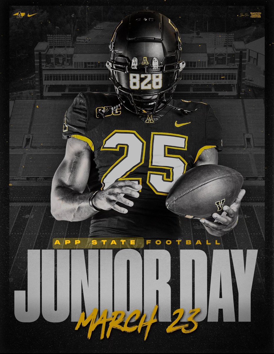 Appreciate the invite 🖤💛 @CoachM_Cummings @lawrencedawsey @lgware @AppState_FB @pv_recruiting @PlayBookAthlete