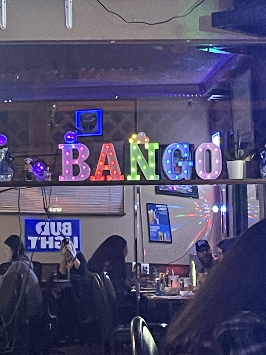 MoonMaiden77's tweet image. Apparently this is the place to be on a Thursday night in Olympia WA. Lol 😝 Ready to play some Bango. 🤘🏼 Cheers! 🥃#Bango #WhiskeyandDietCoke #Cheers