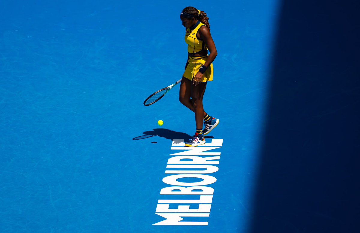 reminding myself that i’m still evolving. time to get back to work and come back stronger. thank you @australianopen for the memories this year and thank you everyone for their support💙💛🤍