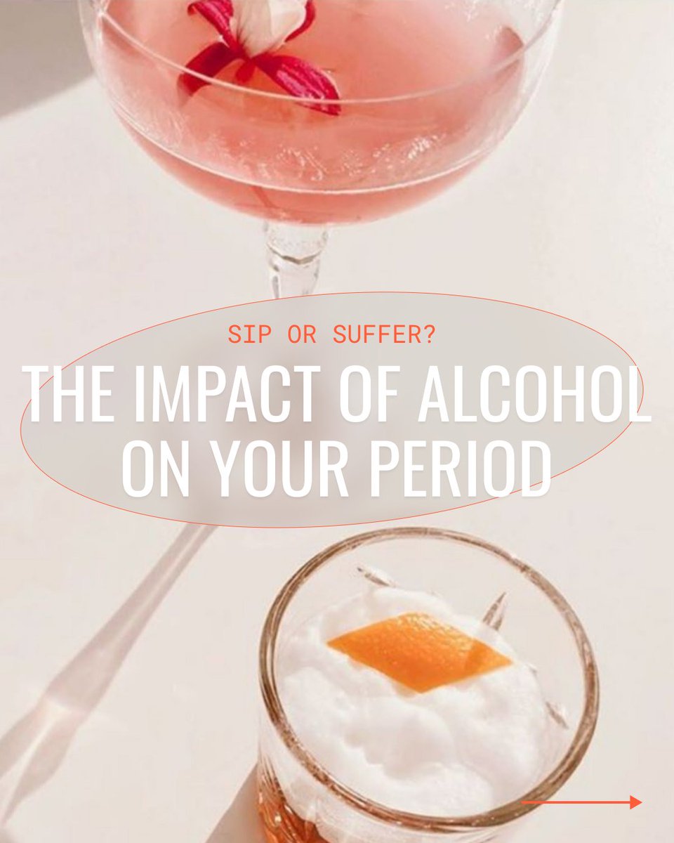 flex's tweet image. 🍷 + 🩸 Have you ever wondered about the connection between alcohol and your period? 🤔