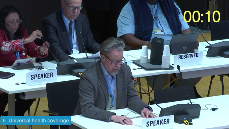 ICN condemns the normalization of the targeting of #healthcare facilities and workers in #conflicts around the world at the @WHO #EB154. Read more here: bit.ly/4b7X3Gp