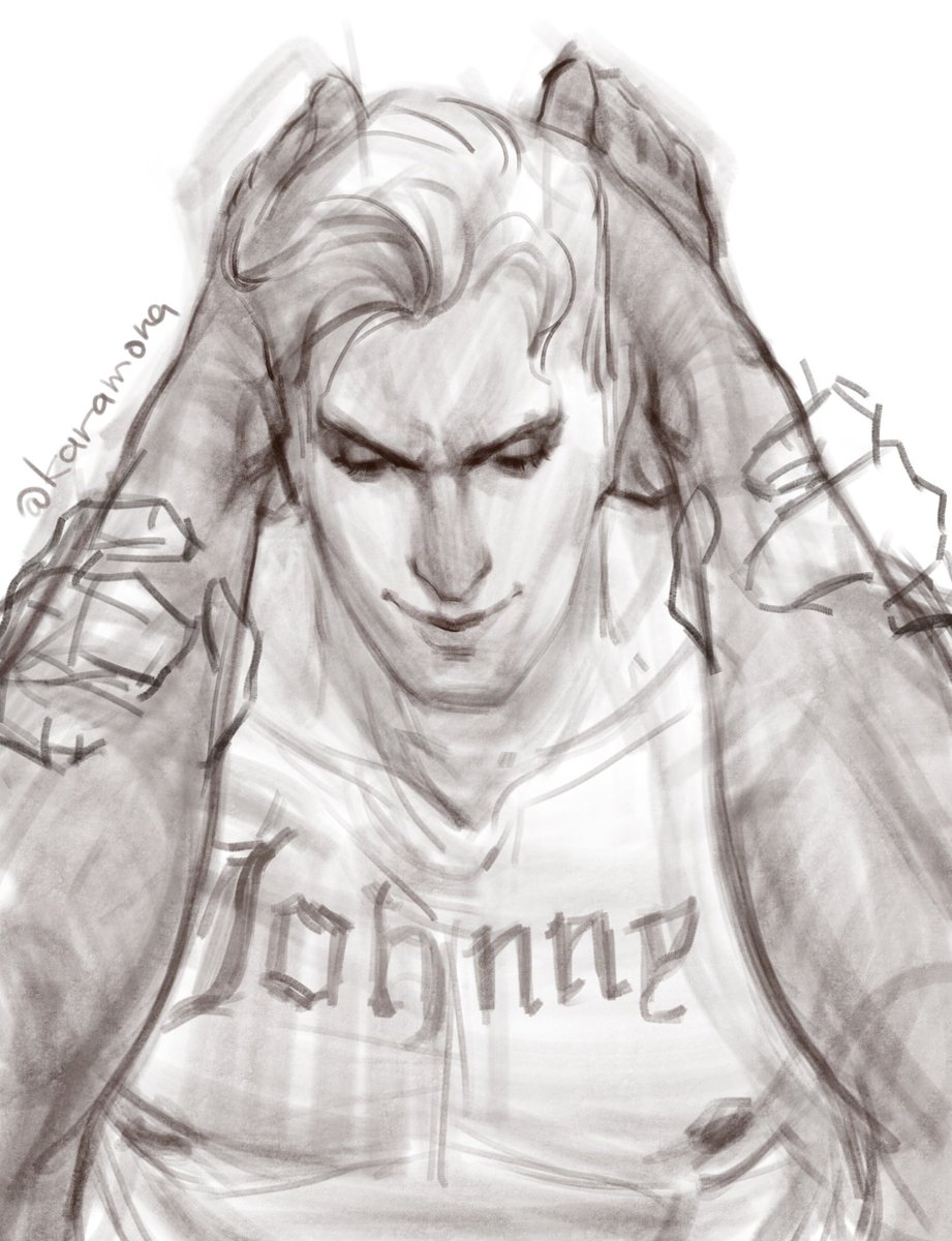 karamora_'s tweet photo. should I finish this sketch? #johnshi #johnnycage #kenshitakahashi https://t.co/DRi9VK8eFs