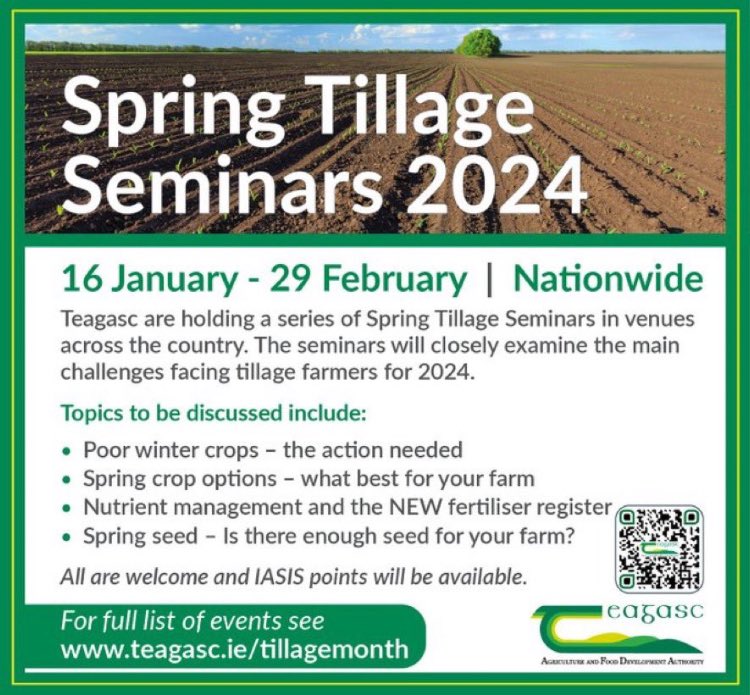 Our next spring seminar takes place on Friday 26 January in the Arklow Bay hotel, Arklow Co. Wicklow @ 11.00 am. All welcome.