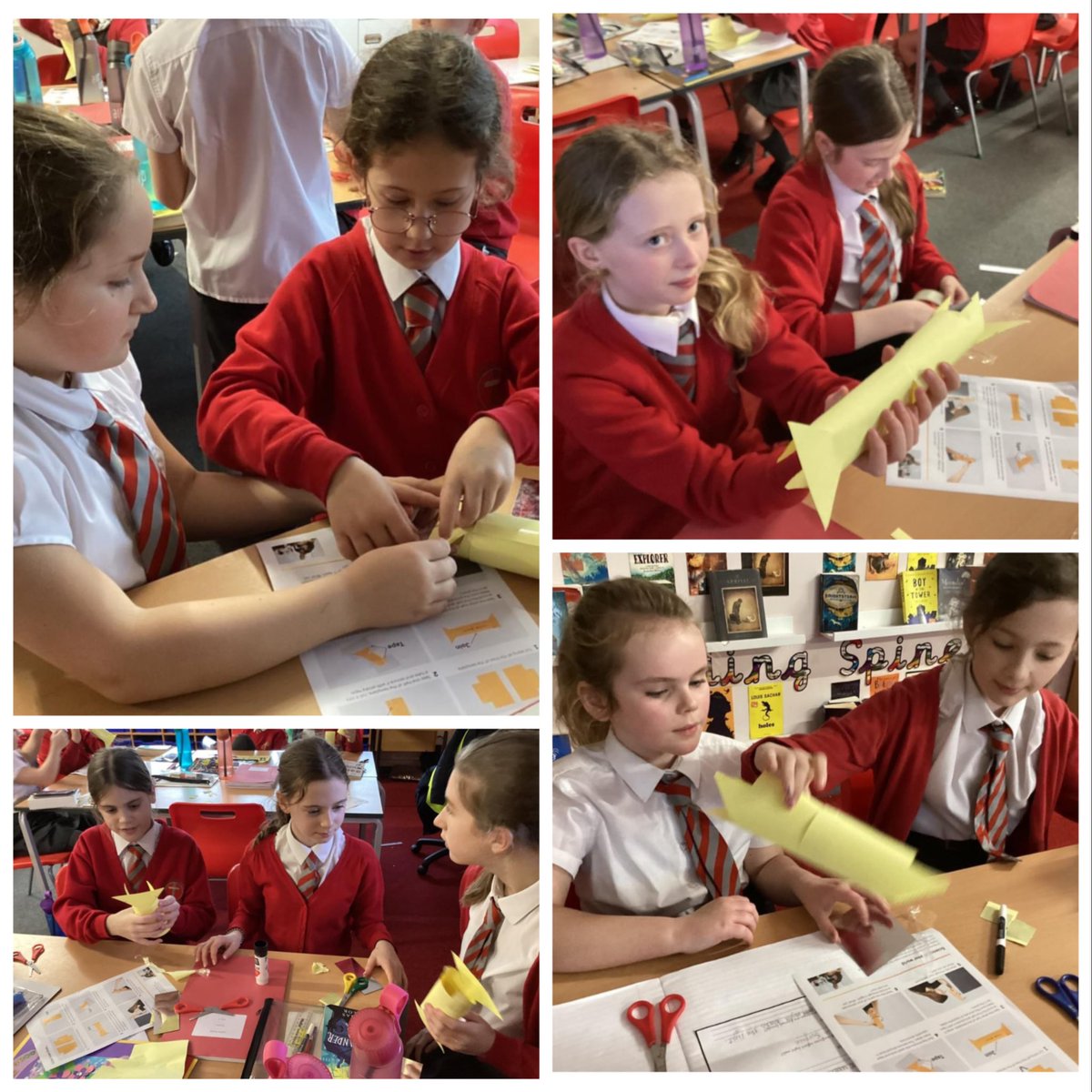 CeRainford's tweet photo. Year 5/6 (Class 8) have been busy in Science today. As part of their unit on light they have learned about reflection and how it can be used to help us to see 🧑‍🔬💡 https://t.co/mnrzfuQFJ4