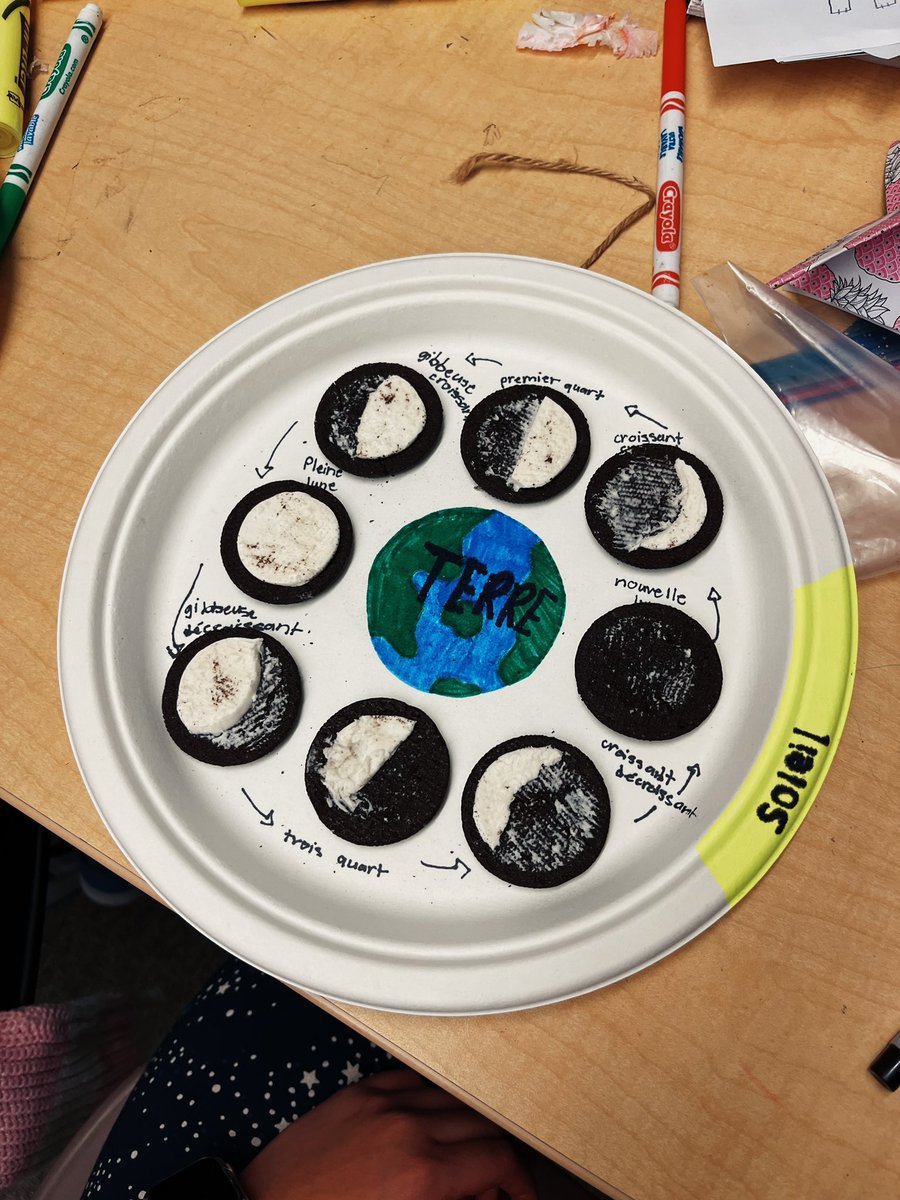 🌕🍪 Exploring lunar phases with Oreos – turning astronomy into a delicious adventure! Who knew learning could be this sweet? 🚀🌑 #SageCreekLRSD