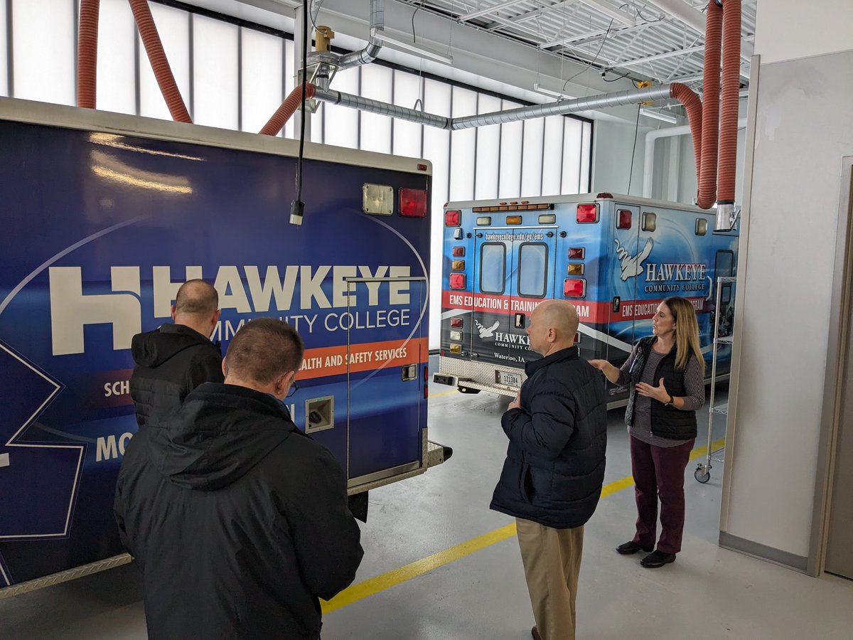 Thanks to <a href="/HawkeyeCollege/">Hawkeye Community College</a> President Dr. Todd Holcomb for giving area superintendents a tour of the improvements at HCC's Grundy Hall!