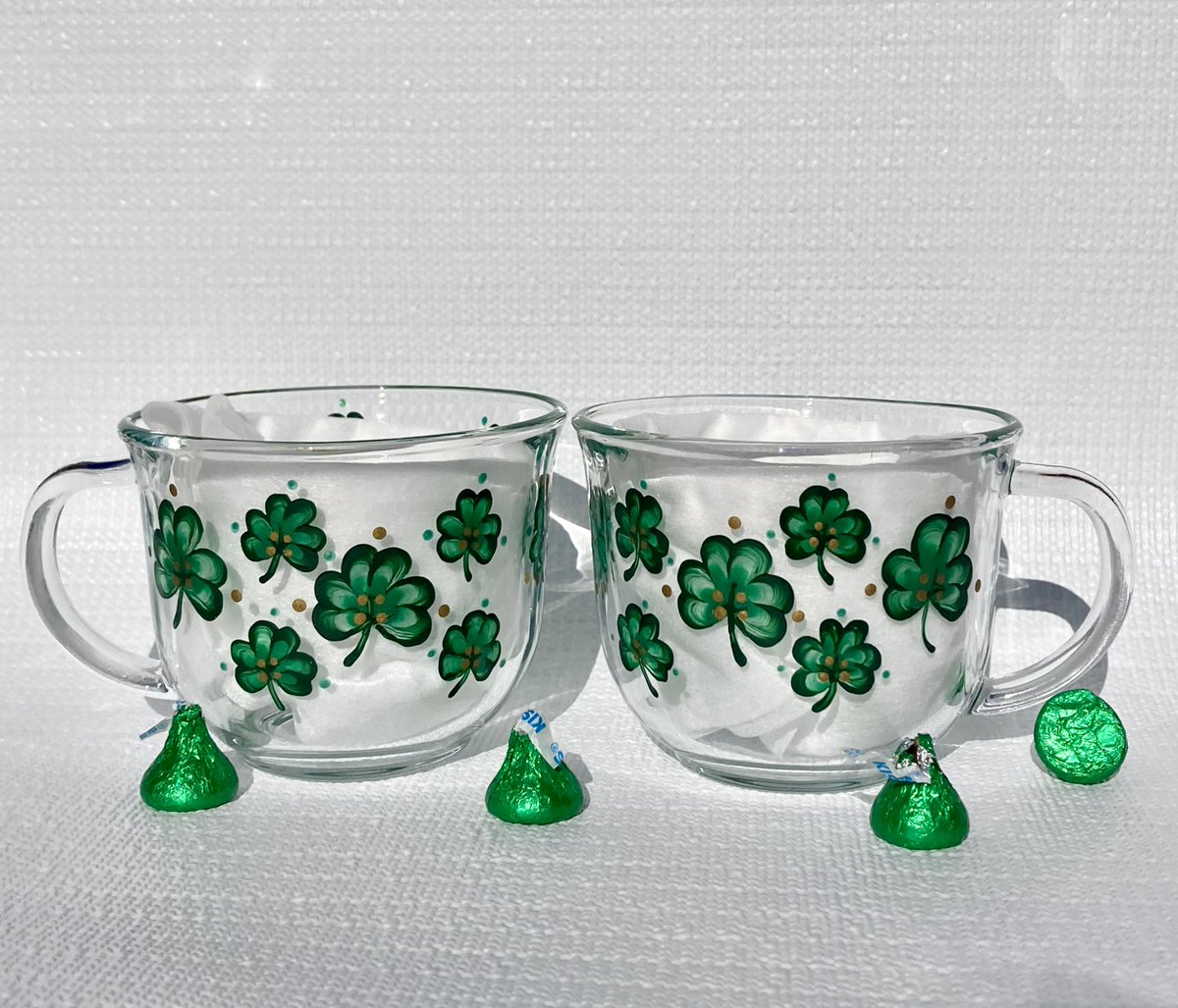 Large Irish coffee cups etsy.com/listing/164935… #coffeecups #shamrocks #irishcoffee #SMILEtt23 #CraftBizParty #stpatricksday #etsygift #etsyshop