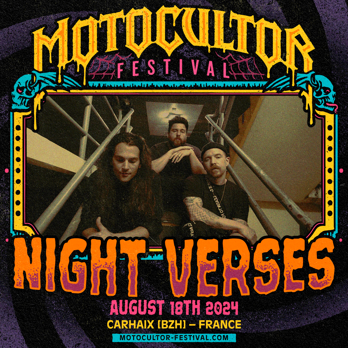Very excited to be playing @MotocultorFest in France this August. See you there! #NIGHTVERSES #MOTOCULTORFESTIVAL