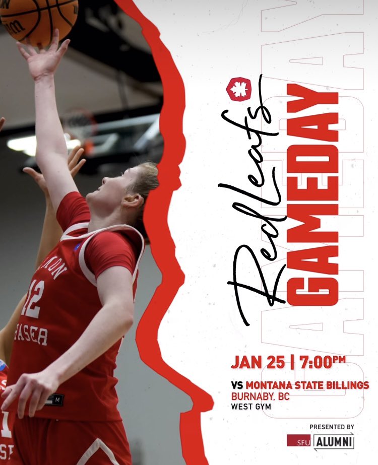 It’s game day on the hill!

🆚 Montana St - Billings
📍West Gym at SFU
🕒 7pm
📺 Our YouTube channel