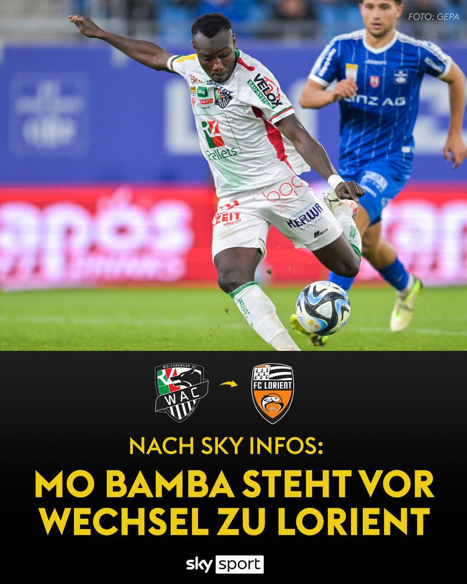 SkySportAustria's tweet image. Laut Sky-Infos soll der @WolfsbergerAC seinen Stürmer an den @FCLorient  in die Ligue 1 verlieren. Der Stürmer, der erst im Sommer aus Israel kam, soll um circa 2,5 Millionen Euro nach Frankreich wechseln! #TransferUpdate #Inundaut #MoBamba

skysportaustria.at/sky-info-mo-ba…