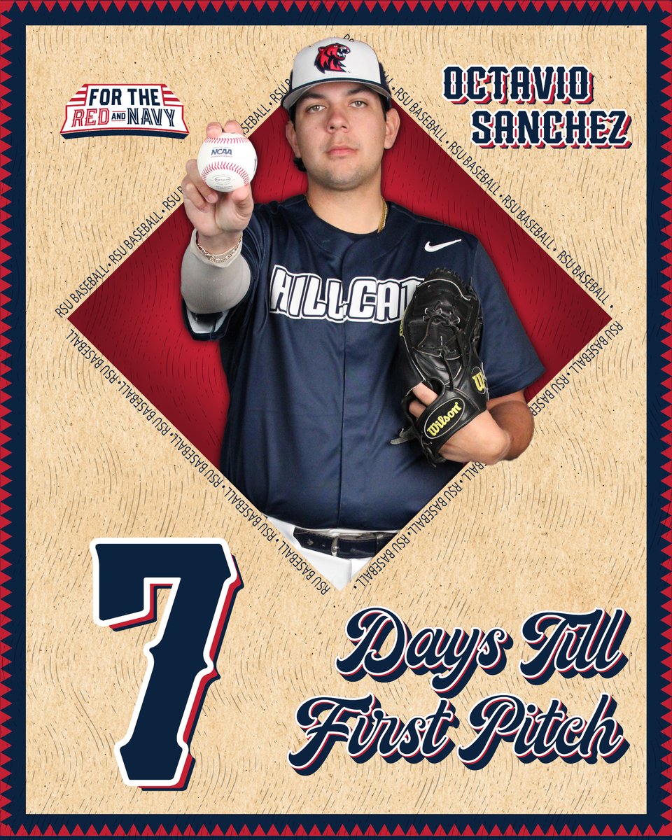 1⃣ 𝙒𝙚𝙚𝙠!

<a href="/RSUBaseball/">RSU Baseball</a> is back in only 7 days! The Hillcats open the 2024 season against Henderson State on Feb. 1 at Dugan Invitational!

#ForTheRedAndNavy