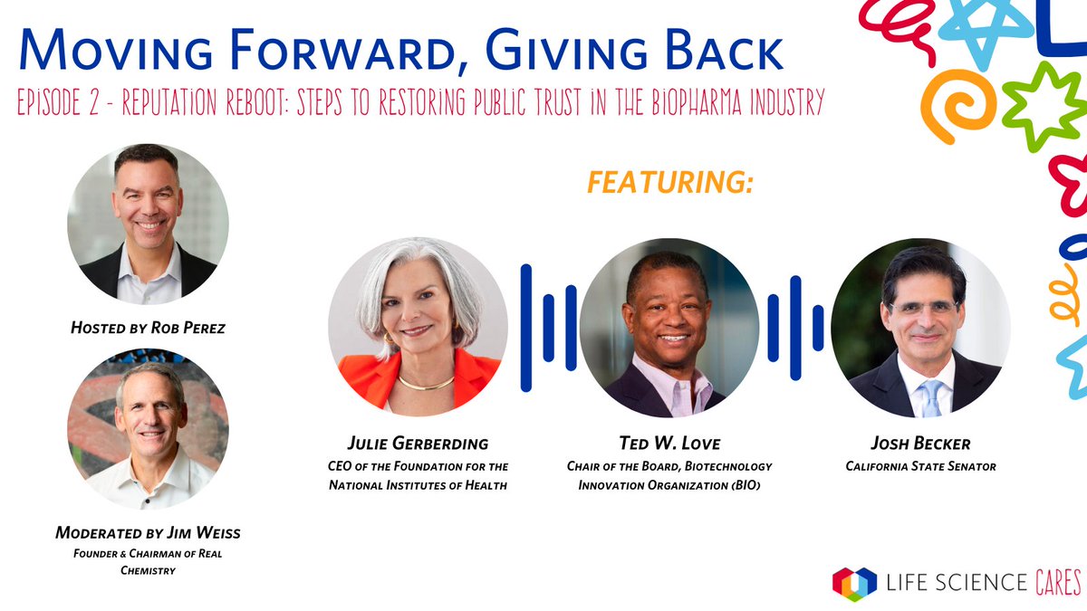 Missed our panel at #JPM2024? Don’t worry! The discussion, “Reputation Reboot: Steps to Restoring Public Trust in the Biopharma Industry,” is featured on the second episode of our new podcast Moving Forward, Giving Back - now live. Find the link here: lifesciencecares.org/podcast/.
