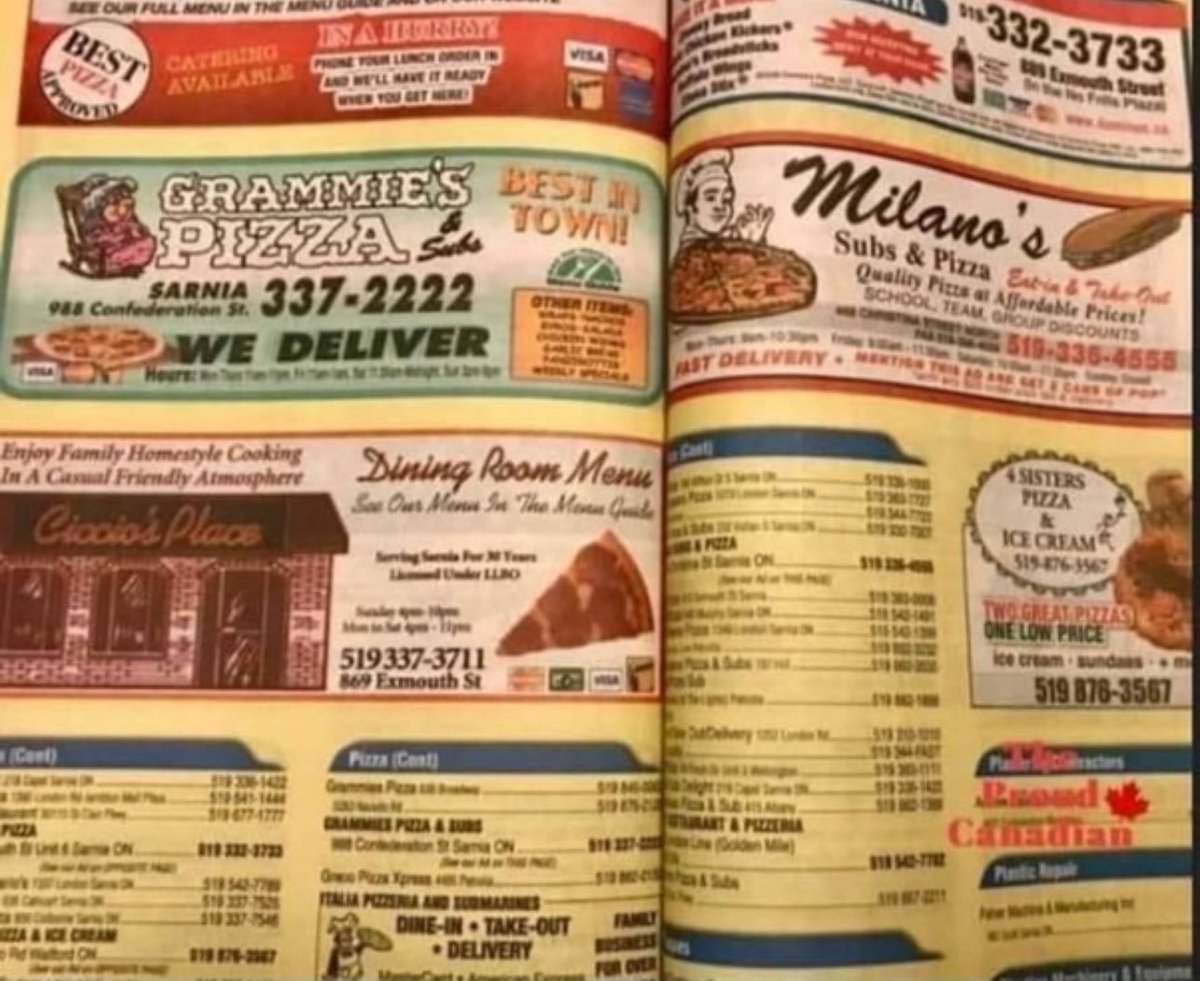 BrianRoemmele's tweet photo. Ancient Pizza ordering technology. https://t.co/ipjBgZt0jV