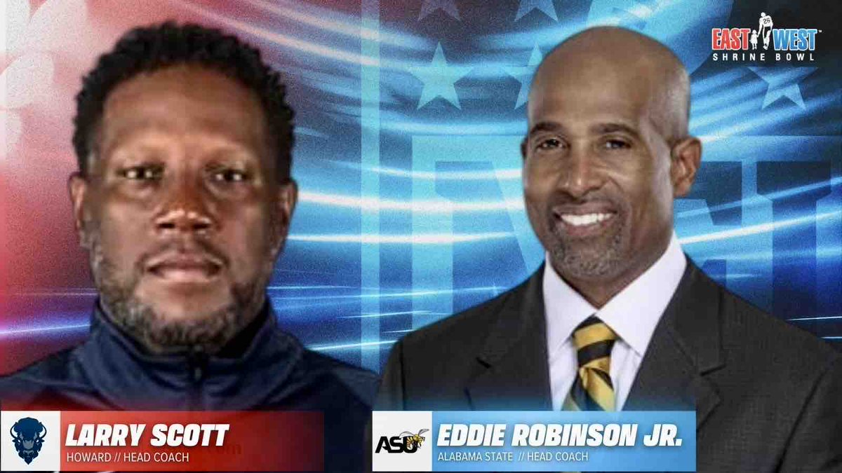We’re proud to have two of the best Head Coaches at the HBCU level joining us during #ShrineBowl week as a part of our HBCU Coaching Fellowship Program.   💫 Larry Scott (@CoachLScott70) // @HUBISONFOOTBALL 💫 Eddie Robinson Jr. (@erob50) // @BamaStateFB