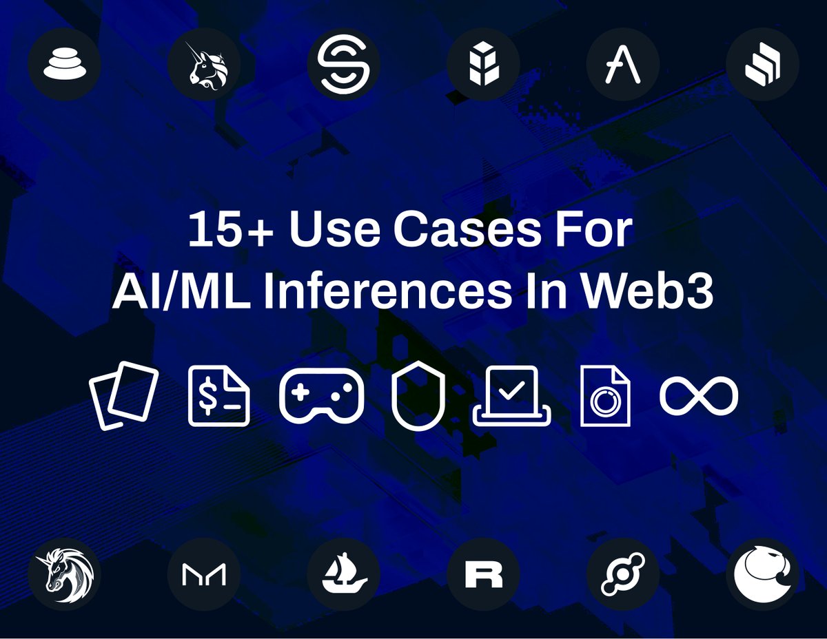 Spectral_Labs's tweet photo. 1/ At Spectral, we're developing middleware infrastructure to empower developers to leverage Machine Learning inferences directly on-chain. We've compiled a list of #ML use cases that can provide smart contracts with exciting new opportunities. A 🧵... https://t.co/UneXCK5fo2