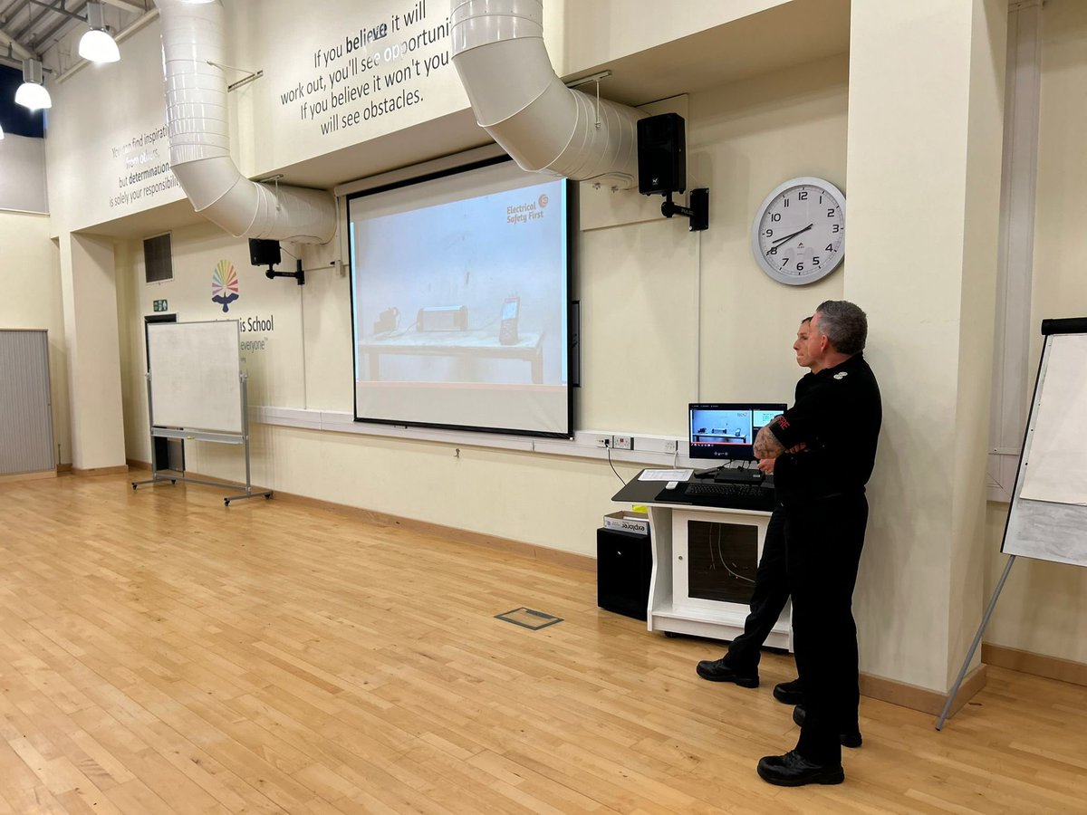 Blue Watch delivered an e-scooter presentation to <a href="/TheRegisSchool/">The Regis School</a> sixth form students earlier this week, to warn of the dangers of using, charging and storing e-scooters, e-bikes and other devices powered by lithium I-on batteries.
