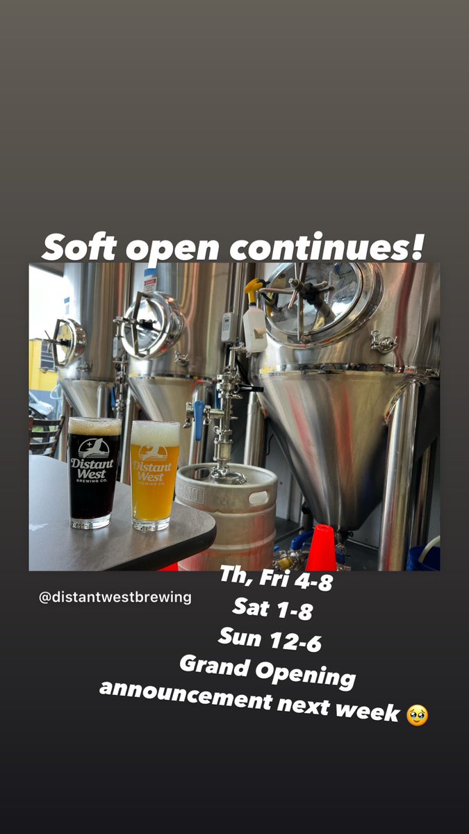Distant West Brewing (@distantwest) on Twitter photo 