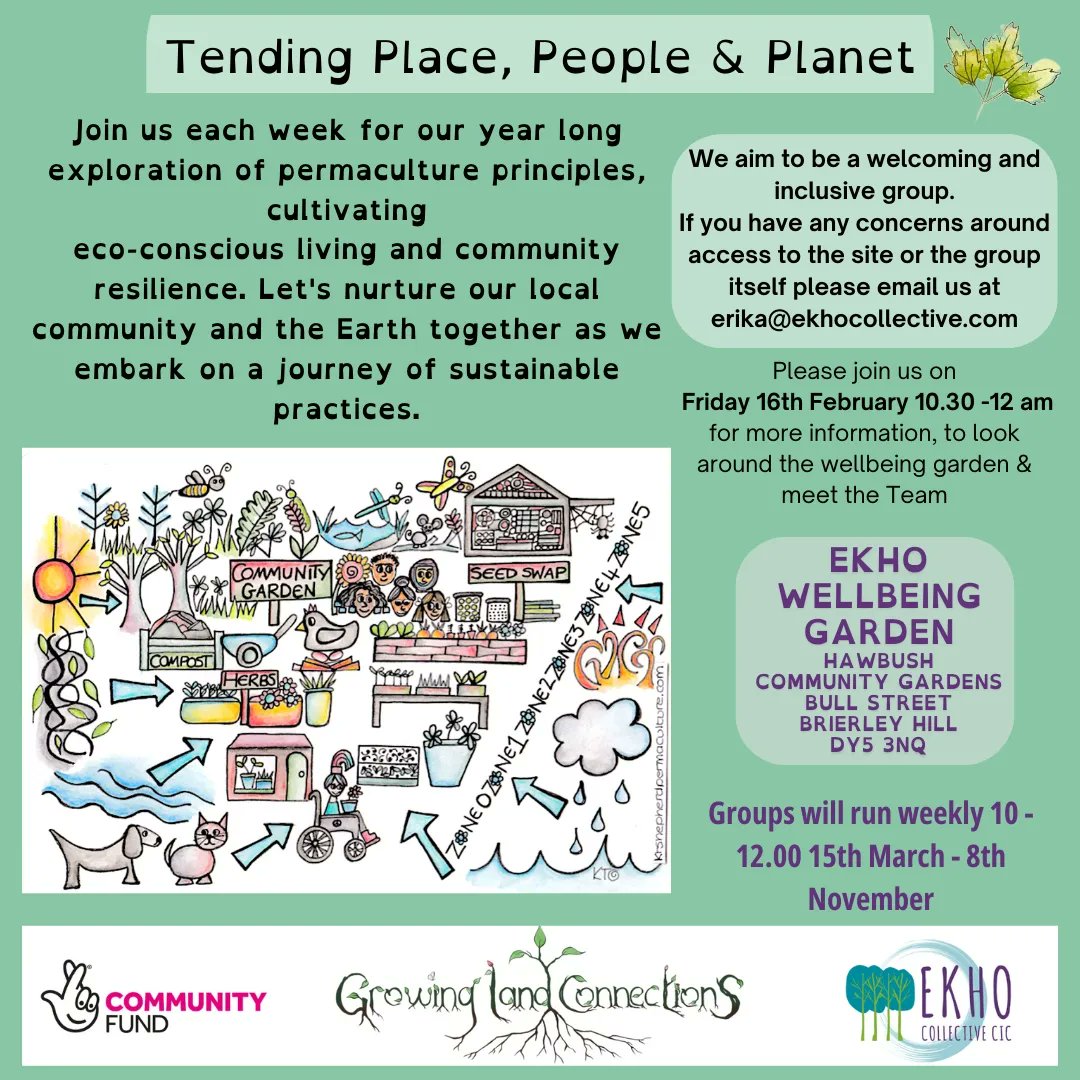 Ekho_Collective's tweet photo. #GrowingLandConnections 🍃
Excited to announce we have received funding from The National Lottery Community Fund in partnership with @DudleyCVS &amp; Workshop 24 to support local people to develop a deeper connection with nature &amp; inspire community-led climate action
🍃 https://t.co/pu1Z8nD4cD