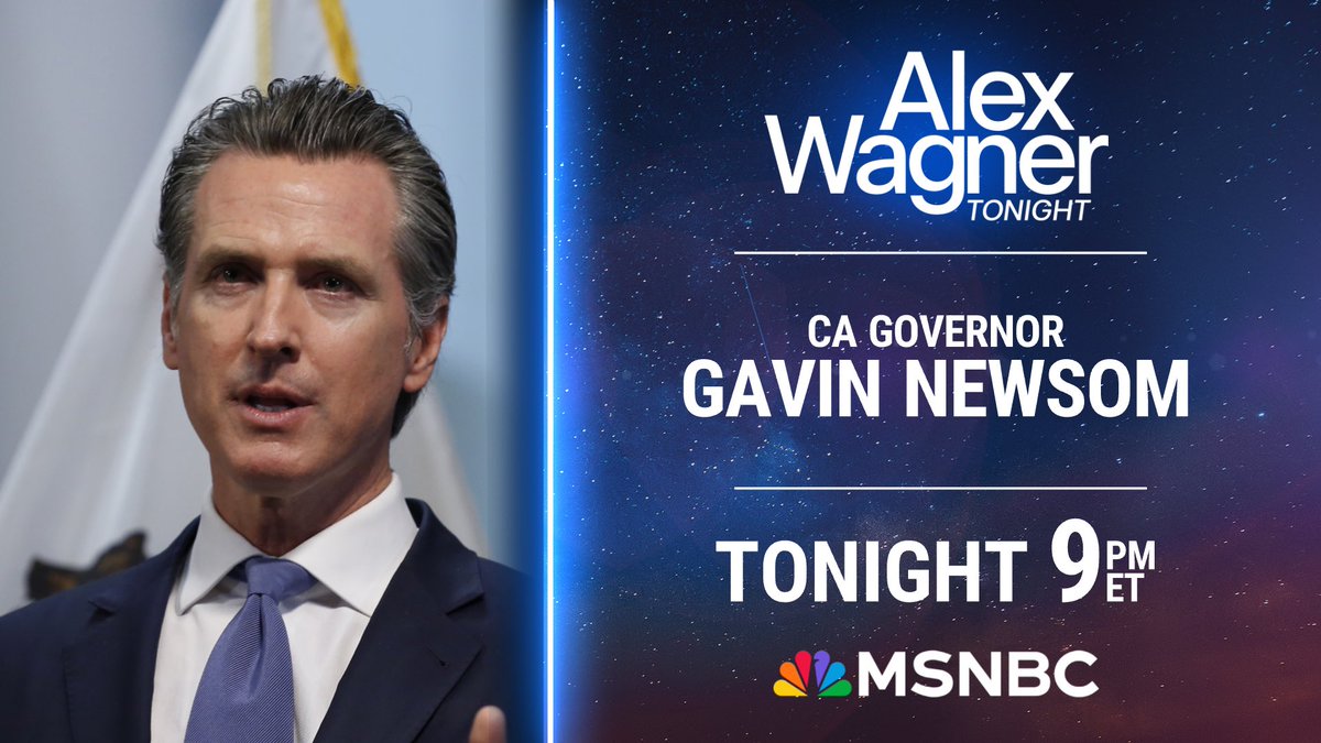 TONIGHT: @alexwagner is on the ground in South Carolina, speaking with California Governor @GavinNewsom as he campaigns for President Biden and voters prepare to head to the primary polls next month. Watch @WagnerTonight tonight at 9pm ET