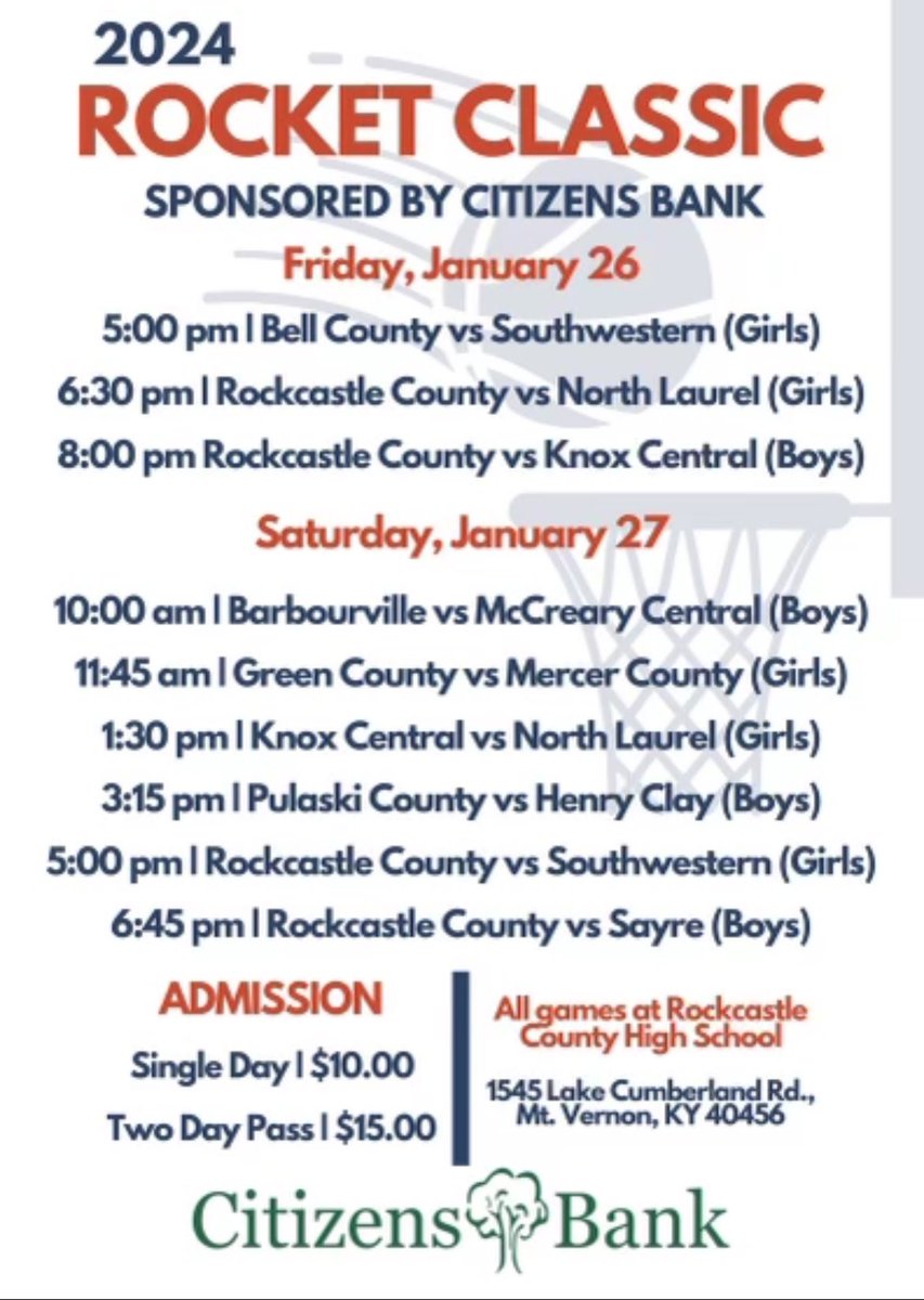 Please join us for the Rocket Classic tomorrow night and Saturday! @12thSports @LadyRocketGBB