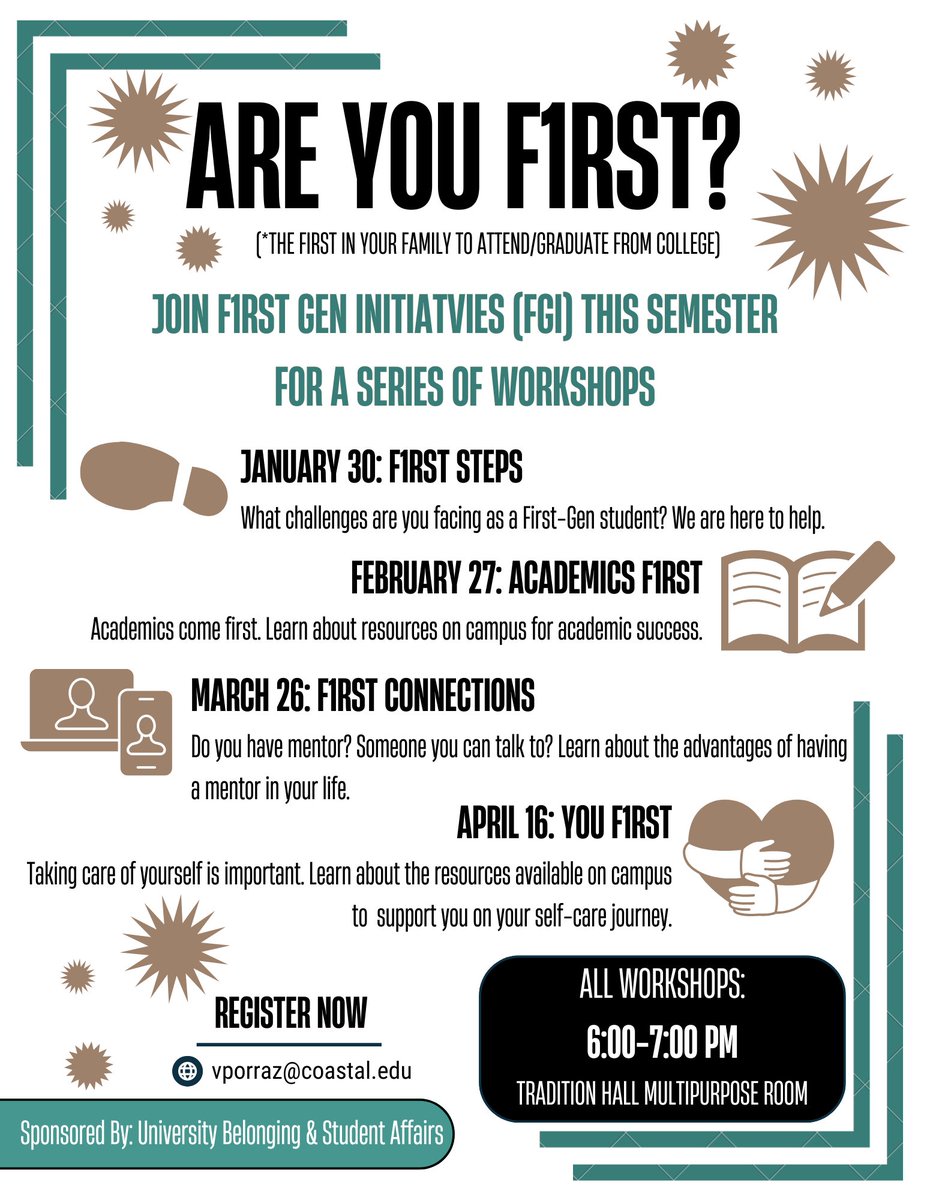 University Housing (@ccuhousing) on Twitter photo Check out these workshops happening for our First Gen students! Check out these workshops happening for our First Gen students!
