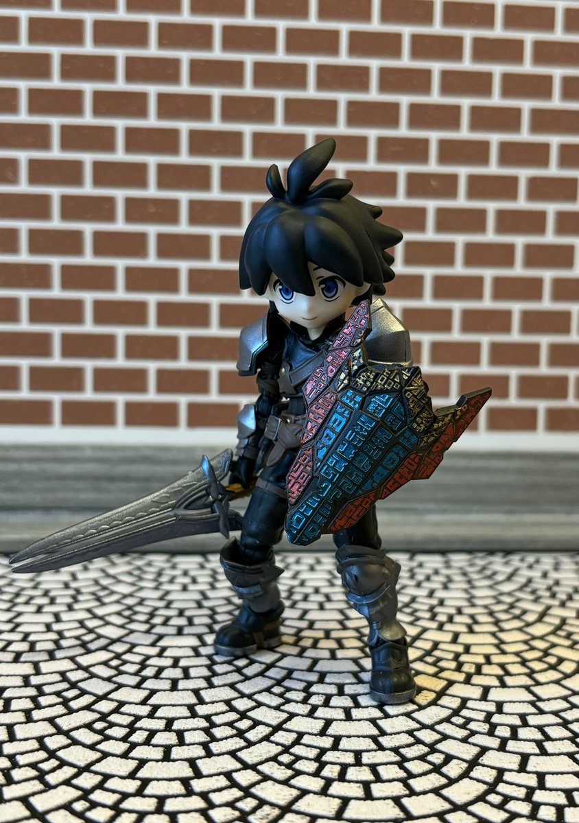 浅草くんの新装備、封印触器の盾
＃ガシャポンクエスト