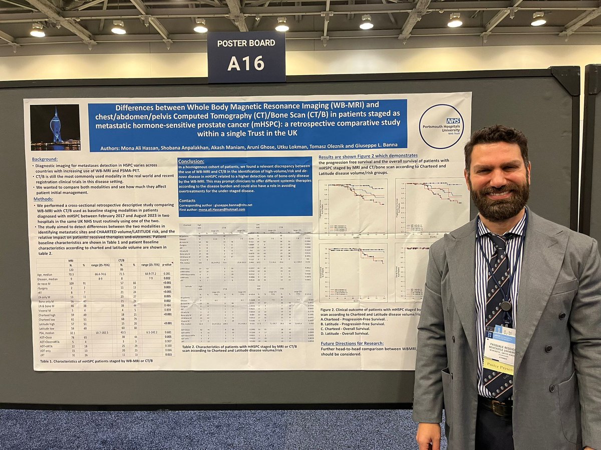 SUPER excited to have our poster presented in @ASCO #GU24 Thanks for the amazing team @PHU_NHS @gbanna74 @amg120395 @ManiamAkash Check out our abstract below meetings.asco.org/abstracts-pres… And please go and check our poster that is being presented by the great @PasRescigno