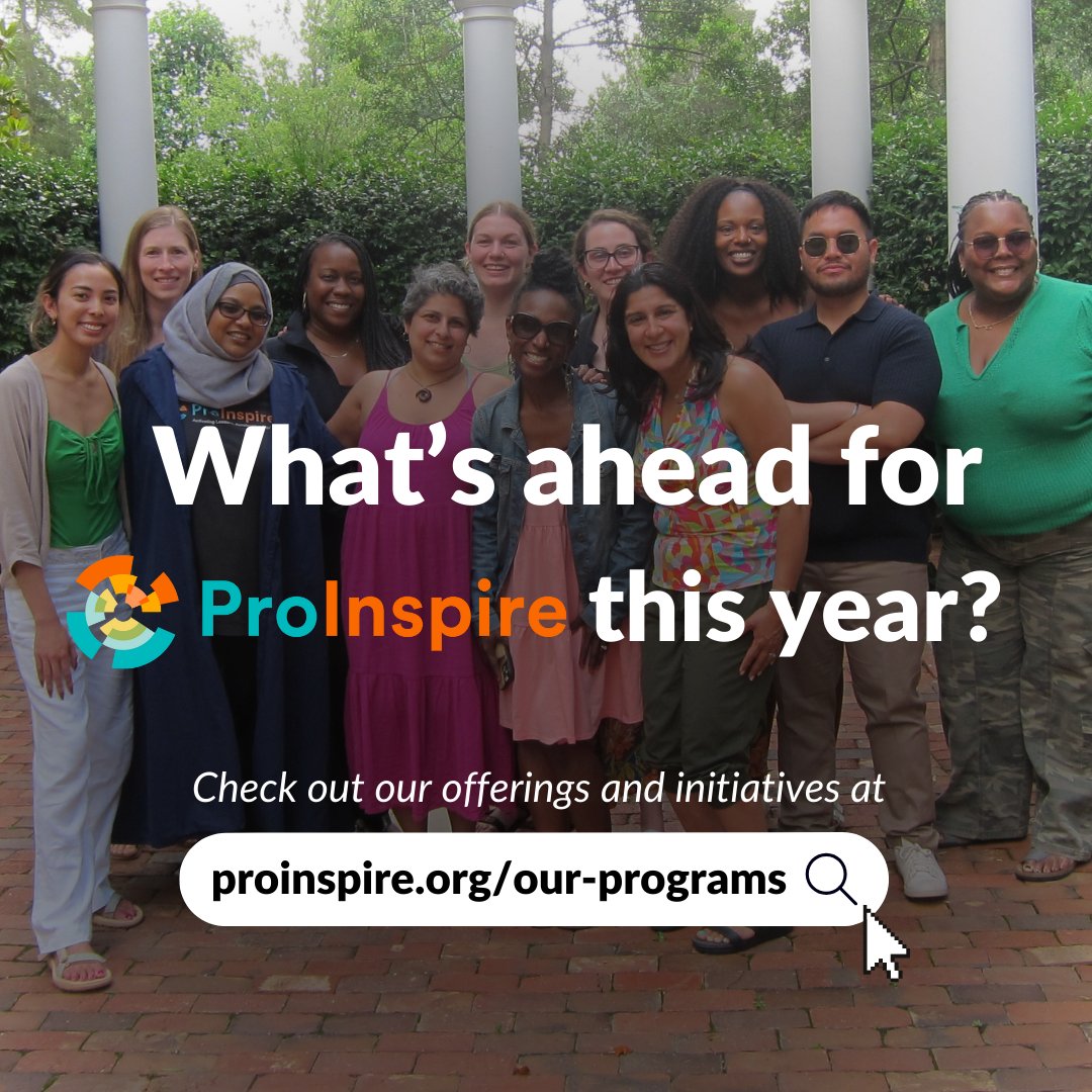 What's ahead for our organization this year? As we mark our 15th year as an organization, here are a few of the initiatives and offerings we're excited about this year: proinspire.org/our-programs/