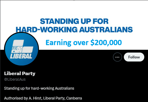 Standing up for hard-working Australian's earning over $200,000 😂😂#auspol #abcnews #Stage3TaxCuts